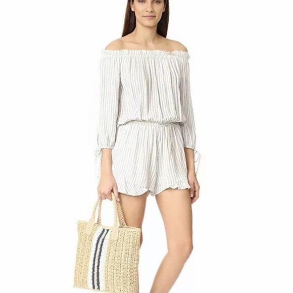 Anthro Maven West Charli Off Shoulder Romper XS - Picture 2 of 8